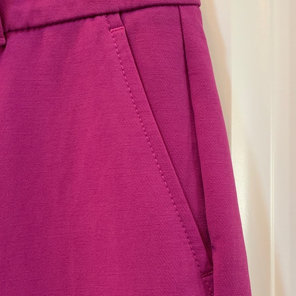 White House Black Market Elle Slim Vibrant Pink Cropped Pants 4 - Picture 6 of 8